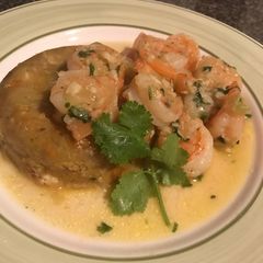 A picture of Shrimp mofongo.