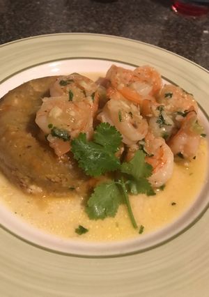 A picture of Shrimp mofongo.