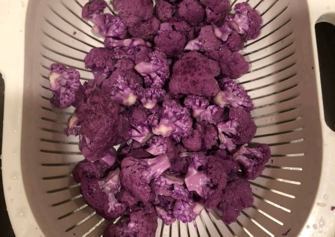 Roasted Rosemary Purple Cauliflower