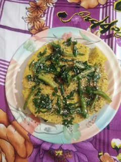 बेसन का खट्टा मीठा ढोकला (Besan ka khatta mitha dhokla recipe in hindi) रेसिपी मुख्य फोटो