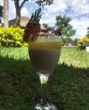 Panacotta de coco con coulis de piña