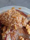 Quinoa dulce, al café con durazno