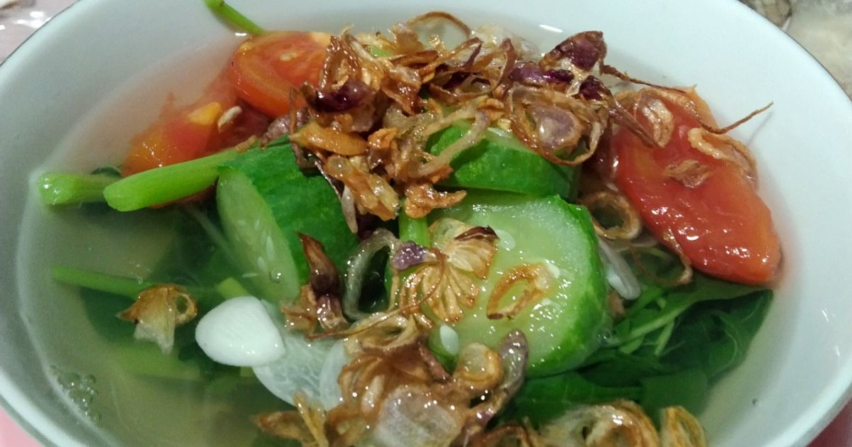 424.Sayur Bening Bayam Ketimun