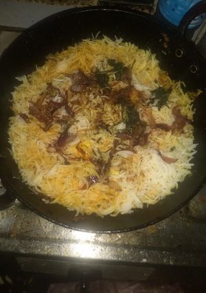 A picture of Aloo Biryani.
