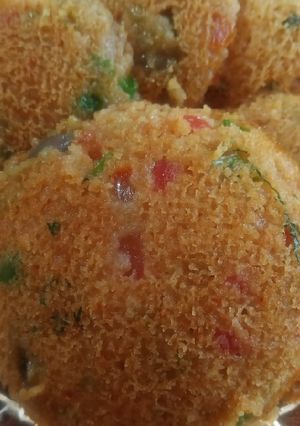 A picture of Instant Vegetables bread idli recipe.