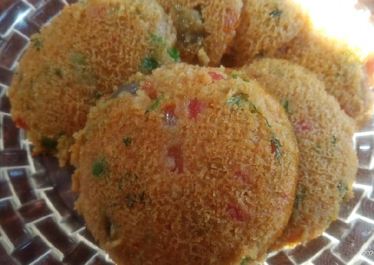 How to Make Quick Instant Vegetables bread idli recipe