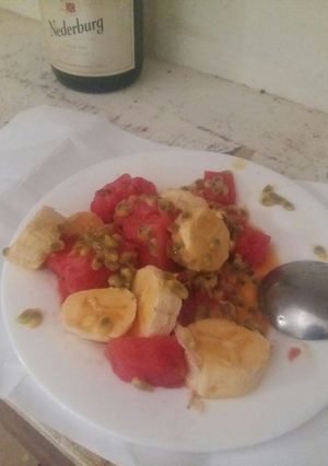 A picture of Fresh fruit salad#recipe marathon.