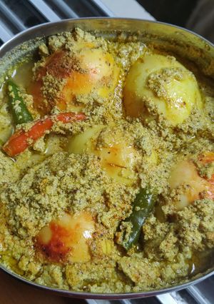 ডিম ভাপা (steamed egg in spicy mustard sauce recipe in Bengali) রেসিপির প্রধান ছবি