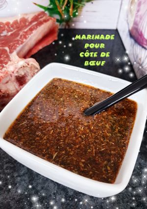 Une photo de Marinade pour côte de boeuf au barbecue