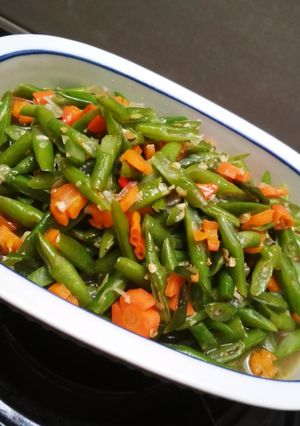 Foto resep Tumis Buncis Wortel sederhana