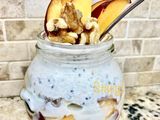 Βρώμη με Ροδάκινο / Νεκταρίνι και Γιαούρτι - Chia Overnight Oats with Peaches / Nectarine! No Sugar