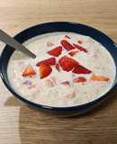 Porridge de temporada con fresas