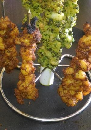A picture of Grilled prawns.