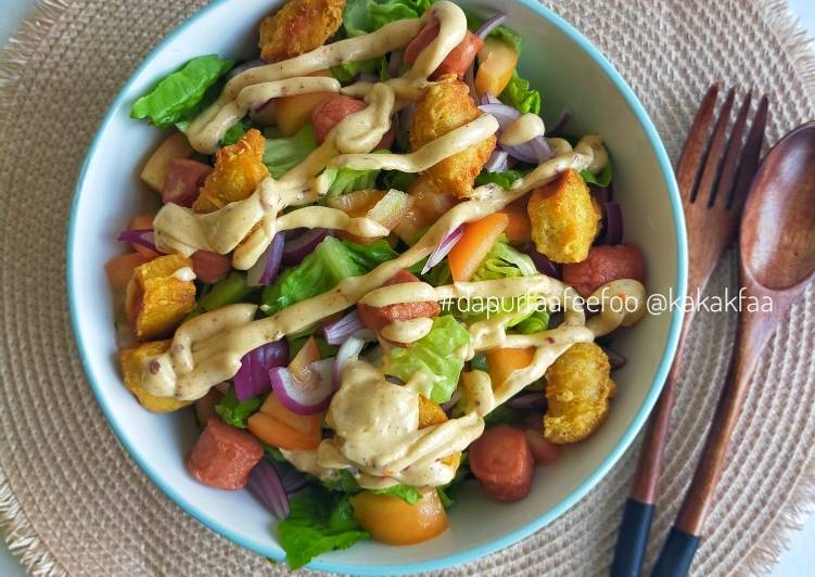 Cara Buat Breakfast Salad Bowl yang Murah