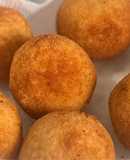 Croquetas de Arroz, Polenta y Queso 🤍💛