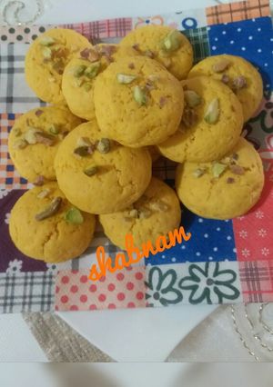 عکسی از دستور شیرینی زعفرانی