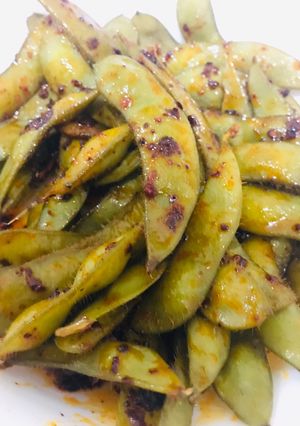 Foto resep Edamame - Spicy Garlic