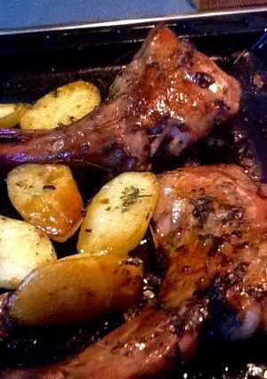 Una foto de Cabrito asado