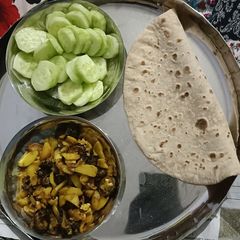 A picture of Sukhe aloo.