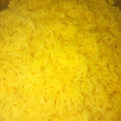 A picture of Turmeric rice.