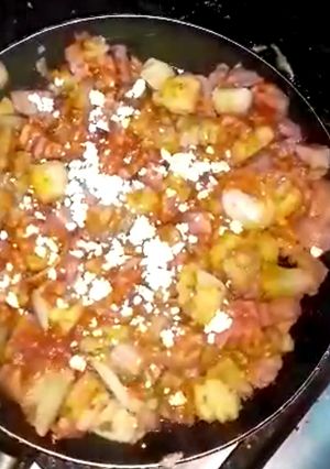 Una foto de Salchipapa