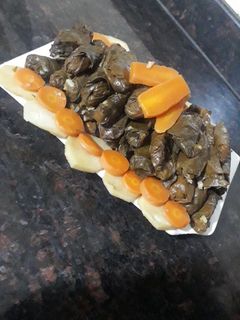 صورة لوصفة ورق عنب بزيت