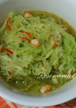 Foto resep Tumis labu siam dan udang