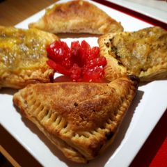 A picture of Pizza puff pastry.