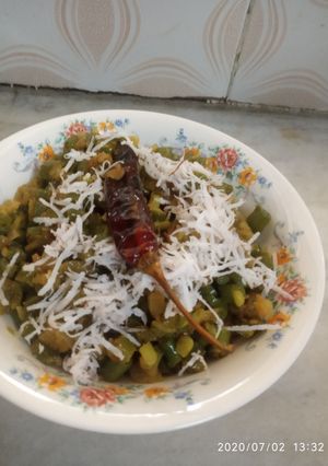 A picture of French beans sabji.