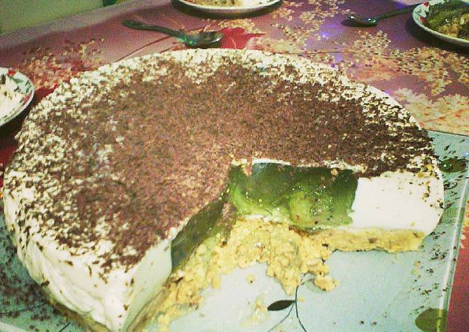 Торт из киви желейный
