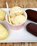 Helado de Vainilla Casero y Helados Magnum Caseros