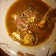 A picture of Ram-Head pepper soup.