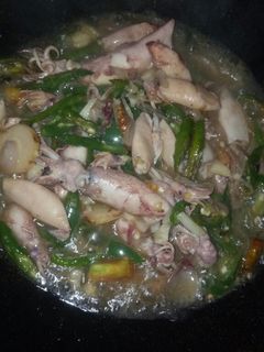 Foto resep Cumi asin tumis cabe ijo