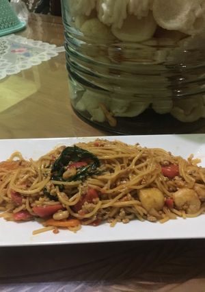 Foto resep Spaghetti goreng