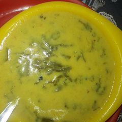 Palak kadhi A picture of Palak kadhi.