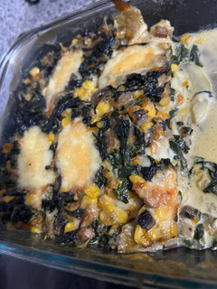Una foto de Lasaña de verduras y espinacas