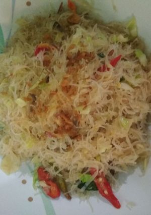 Foto resep Oseng bihun pedes