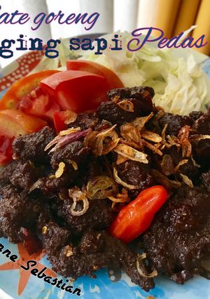 Foto resep Sate Goreng Daging Sapi Pedas #kitaberbagi