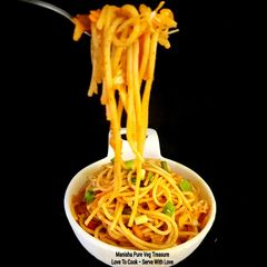 Vegetable Spaghetti Indian Street Style A picture of Vegetable Spaghetti Indian Street Style.