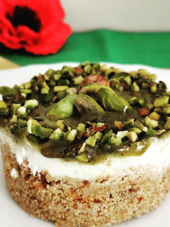 Foto di Mono Cheesecake fit pistacchiosa