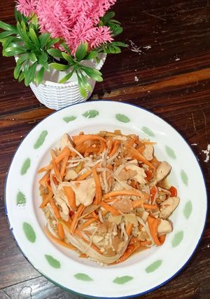 Foto resep Ayam Jamur Teriyaki