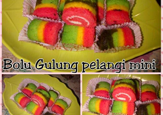 How to Make Perfect Bolu gulung pelangi mini
