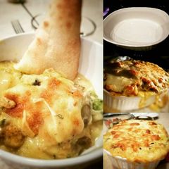 A picture of Sultan Chicken Broccoli Potato Au Gratin.