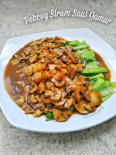 Foto resep Pokcoy Siram Saus Jamur