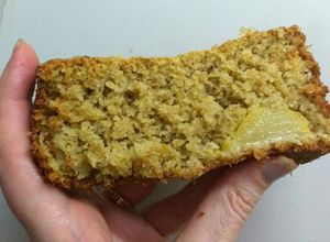 Una foto de Torta de pera y avena, gasolera, vegana y sin harina