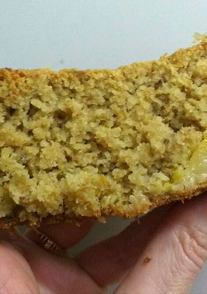 Una foto de Torta de pera y avena, gasolera, vegana y sin harina