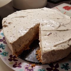 A picture of Bailey's Irish cream cheesecake.