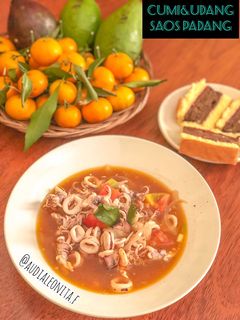Foto resep Cumi&Udang Saos Padang