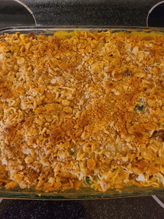 A picture of Chicken ramen noodle casserole.