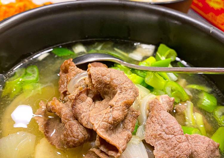 Cara Gampang Menyiapkan Seolleongtang / soup tulang sapi korea yang Lezat Sekali